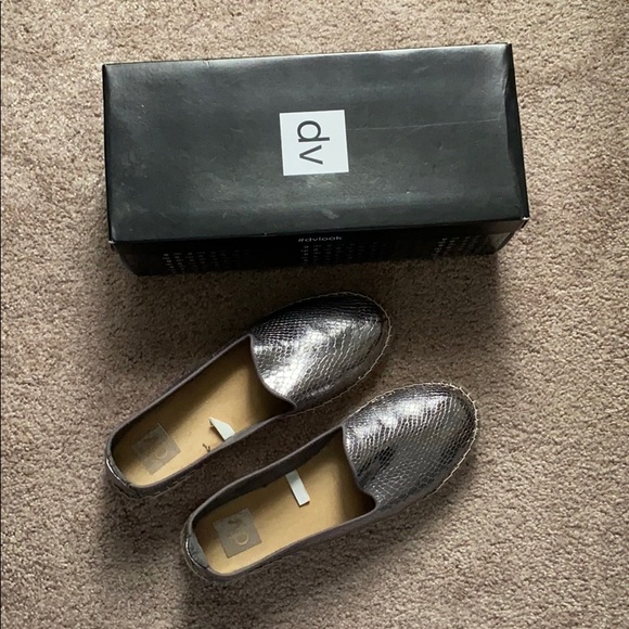 DV Dolce Vita Tia Espadrille Flats Pewter - Picture 13 of 14